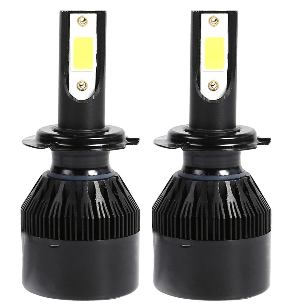 

2pcs C6 LED Car Headlight Bulb 36W 6500K 8000LM COB Auto Headlamp, H7, 501 Original