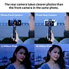KingMa/cyke Mobile Phone Vlog Selfie Monitor Screen Mobile Phone Stabilizer, Magnetic Mobile Phone Holder Clip, Use Mobile Phone Rear Camera for Selfie Vlog Live TikTok, Compatible with iPhone (Does not support 4K recording)