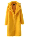 Cashmere Fleece Lining Artificial Fur Coats