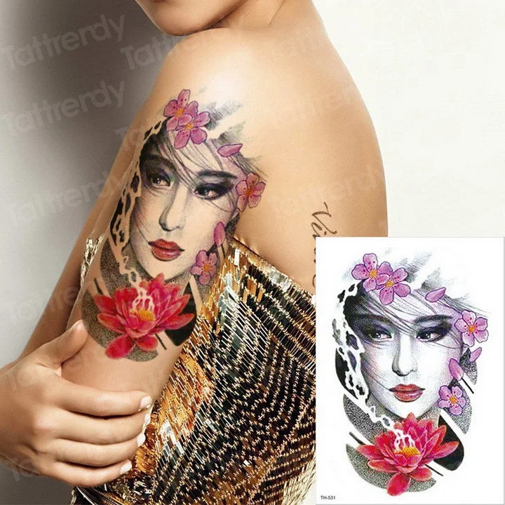 temporary tattoo sheet tatoo temporary stickers angel wing tattoos girl sexy thigh arm tattoo black sleeve tatto boys men decal