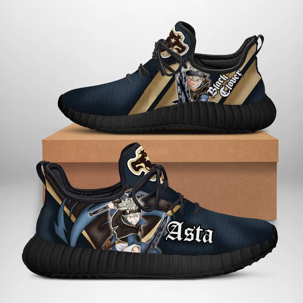 Kingofallstore - Black Clover Asta Reze Shoes Black Bull Knight Anime Sneakers