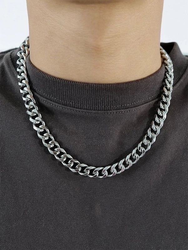 Hip-Hop Retro Solid Color Men’S Necklace