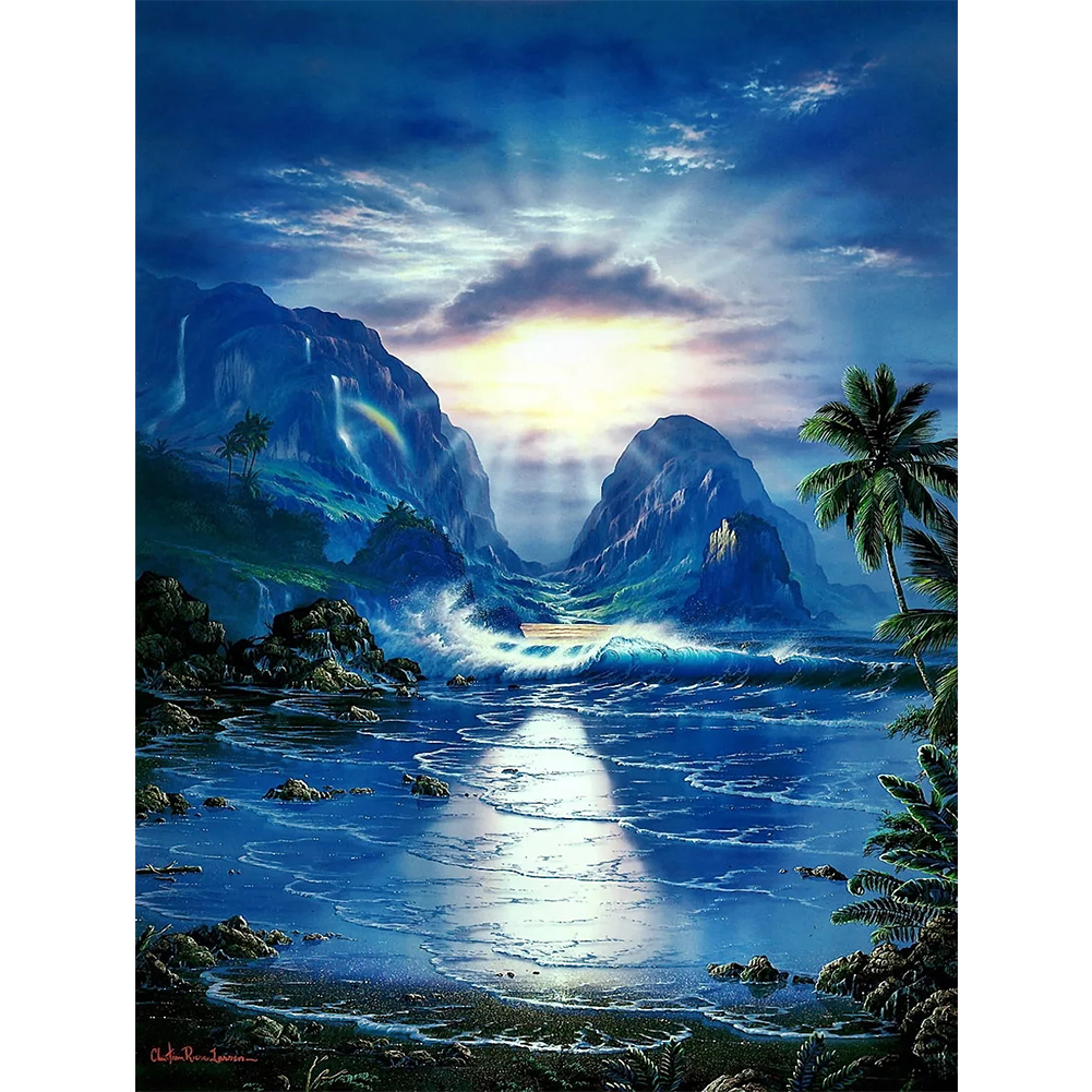 

30*40CM - Round Drill Diamond Painting - Nature, 501 Original