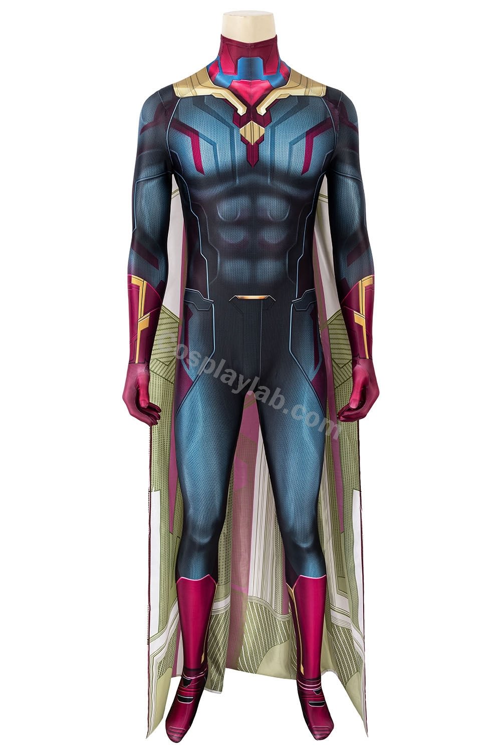 Avengers Endgame vison Cosplay Jumpsuit Costume Battlefield 3D Painted By CosplayLab
