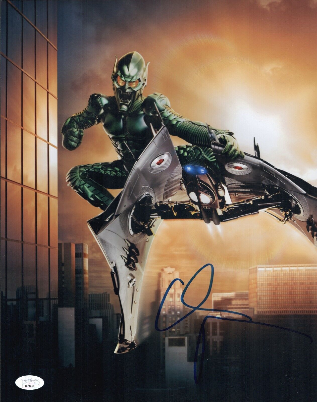 WILLEM DAFOE Signed 11X14 SPIDER-MAN Green Goblin IN PERSON Autograph JSA COA