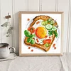 Fruit Toast-11CT Stamped Cross Stitch 30*30cm(Brand)