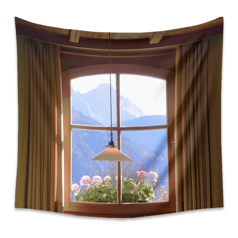Nigikala scenery wall background cloth Nordic theme home decoration hanging cloth living room bedroom dormitory tapestry 230x150cm