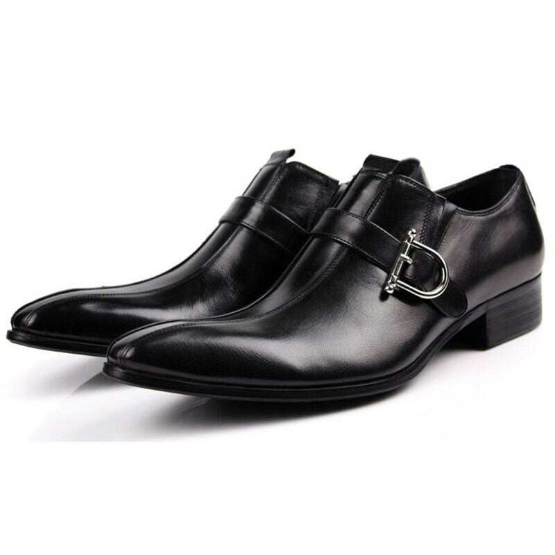 European Mens Buckle Dress Shoes | Free Shipping