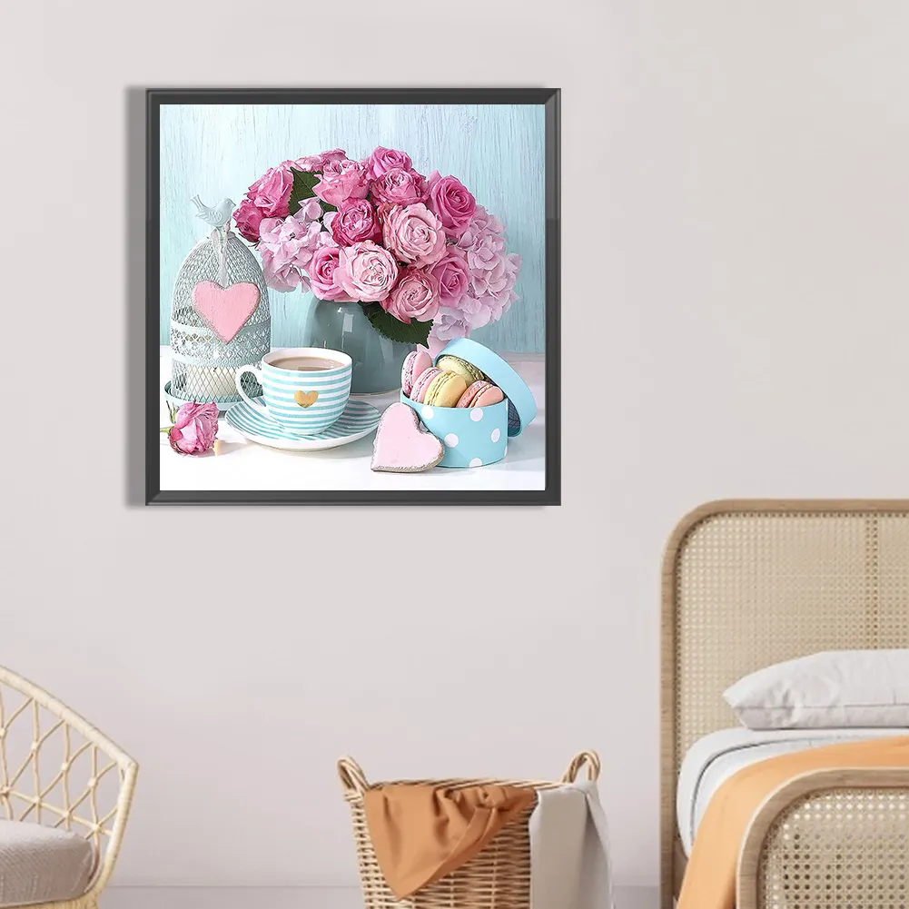 Full Round Diamond Painting 30*30cm - Rose Bouquet