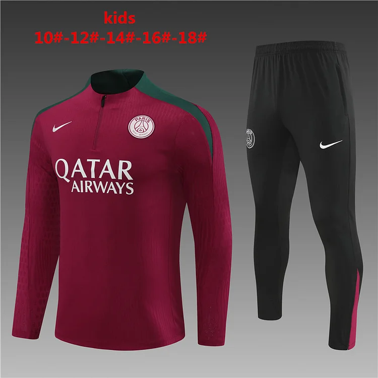 2025-26-New Season- Paris Red-Children-Training Jersey
