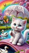 Luxury AB Velvet Diamond Painting Kit - Cat