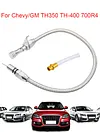 Transmission Dipstick Stainless Braided Hose for Chevrolet GM TH350 TH-400 700R4