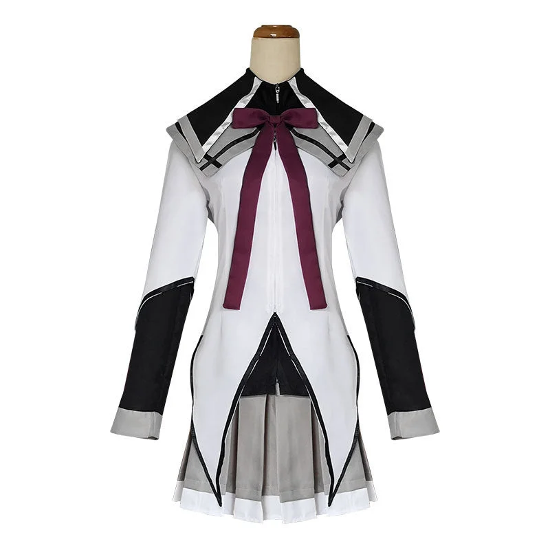 Akemi Homura Cosplay Costume Purple Dress Halloween Uniforms for Adult