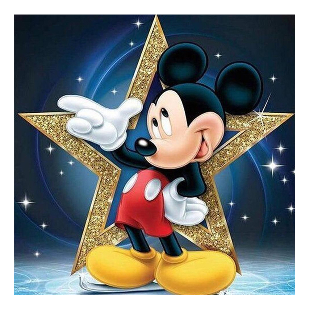 Mickey Mouse 30*30CM(Canvas) Full Square Drill Diamond Painting gbfke
