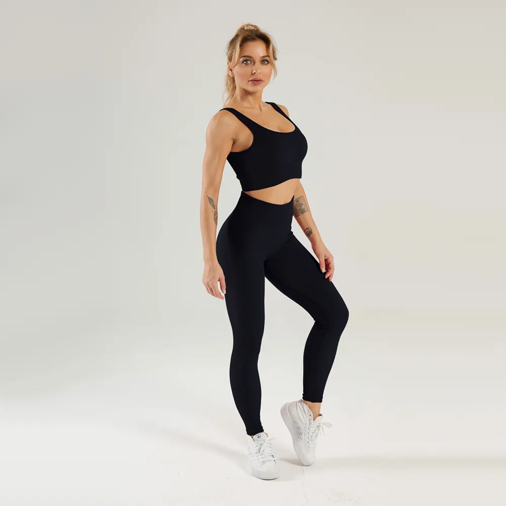 Sports bra and yoga pants set