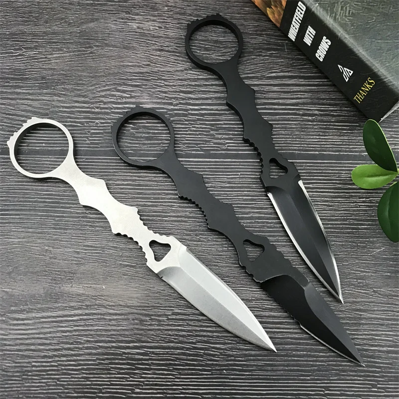 Bm Butterfly  Outdoor Survival Small Straight Knife High Hardness Edc Portable Mini Knife Hiking Self-Defense Knife