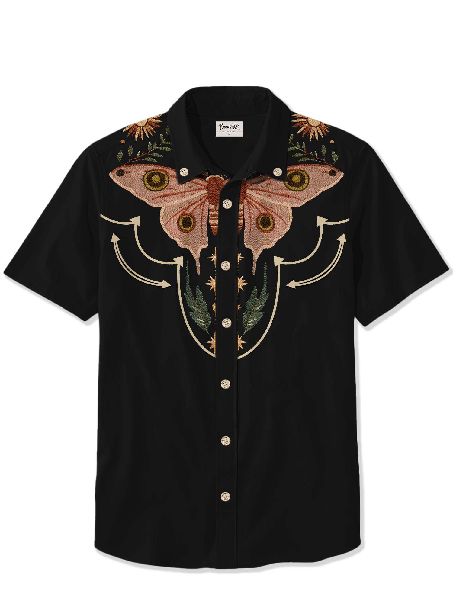 Moth And Flower - 100% Cotton Shirt