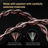 Earphone Wire Silver-Plated Copper OFC Copper Earphone Cable for TRN MT1 MAX TA4