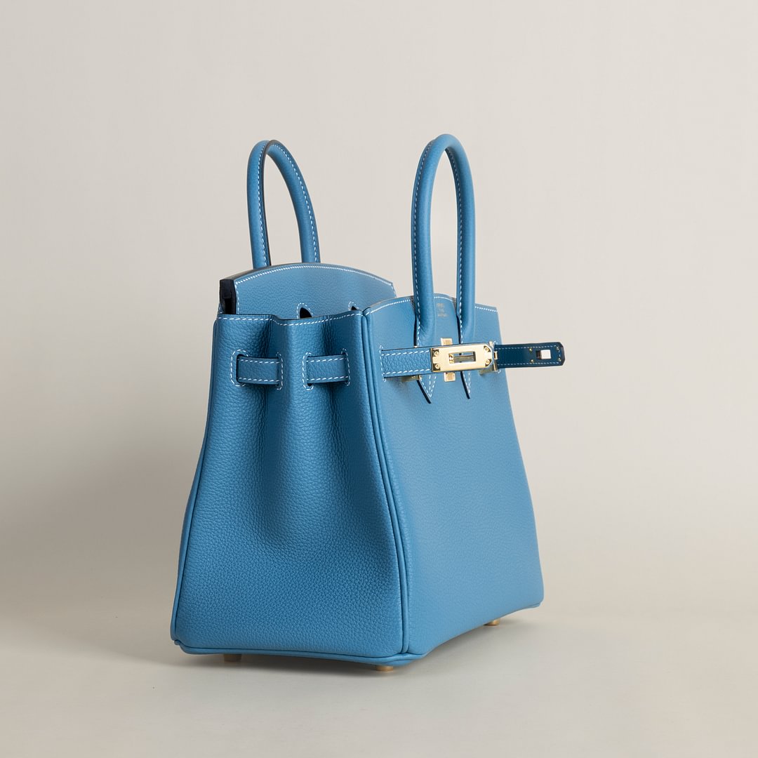 Birkin 25cm Togo 75 Blue Jean GHW