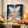 DIY Special Shape Diamond Painting Pearl Art With Inner Frame Kit 25x25cm(Christmas Angel)