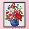>SALE<Flowers Cross Stitch 11CT Stamped Canvas DIY Embroidery Needlework (0057)