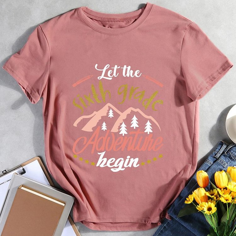 ANB -   Let the Sixth Grade Adventure Begin Book Lovers Tee -011604