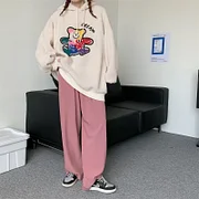Dwblockchain autumn winter fleece hoodies women casual full Sleeve hooded sweatshirt harajuku lambs wool cartoon oversized hoodie y2k clothes