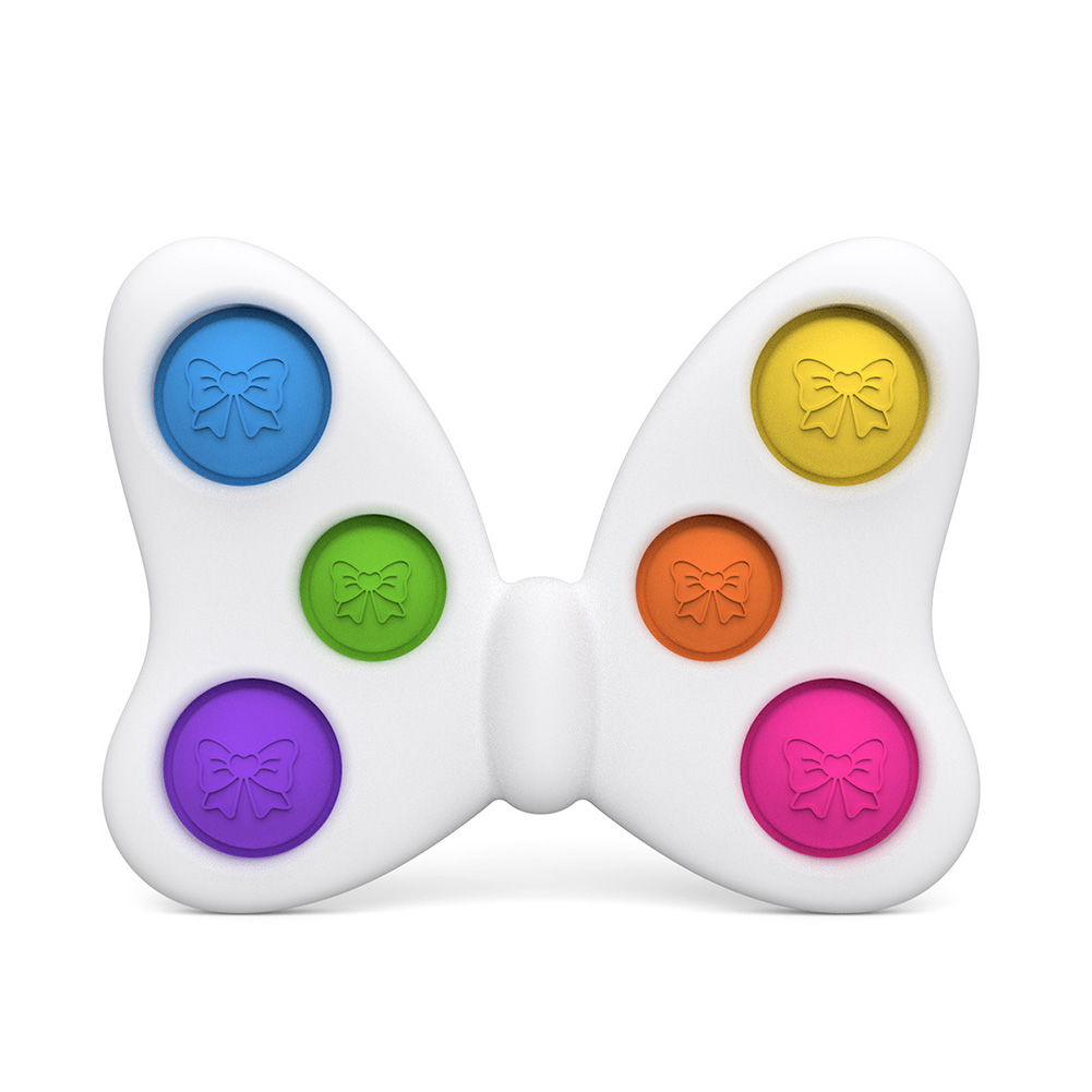 

Dimple Fidget Toy Butterfly Push Bubble Sensory Keychain Autism Anti Stress, 501 Original