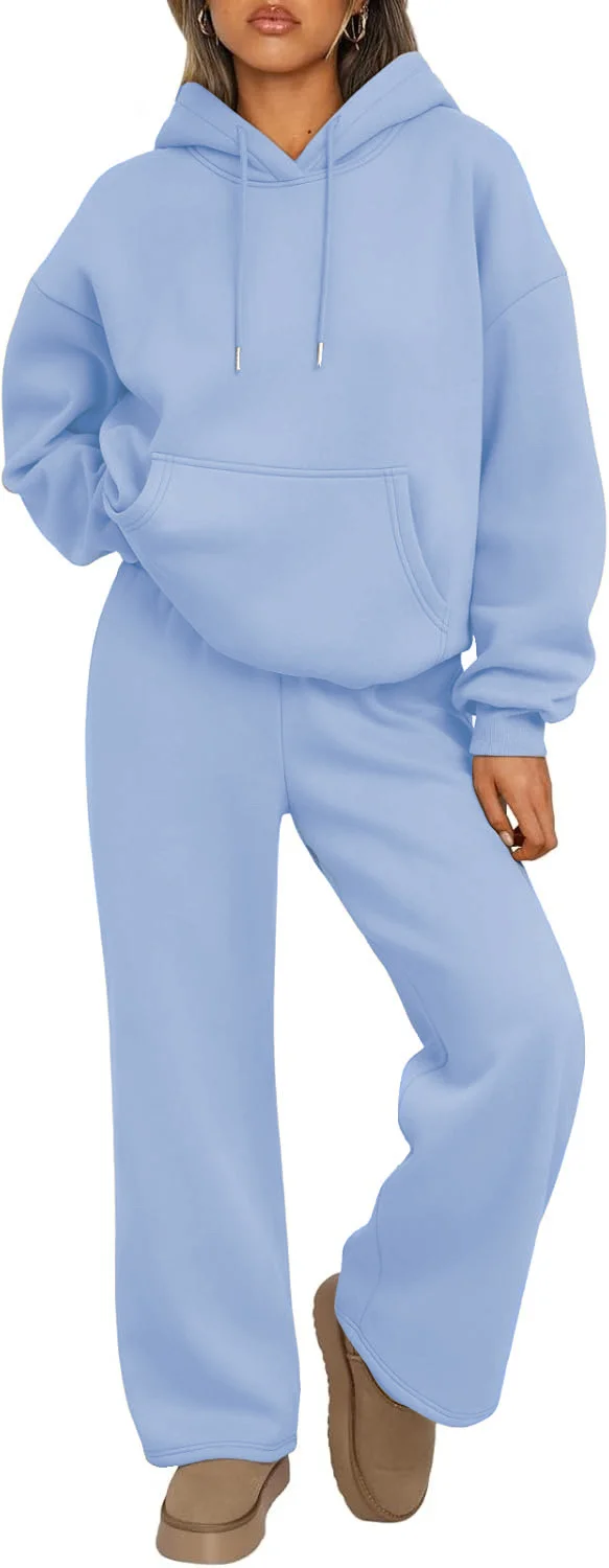 2025 new autumn and winter hooded sweatshirt and trousers suit