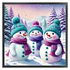 Snowman - 11CT Stamped Cross Stitch - 40*40cm
