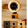 2025 new multi-expression shaking head small fan super cool expression package mini night light air circulation fan