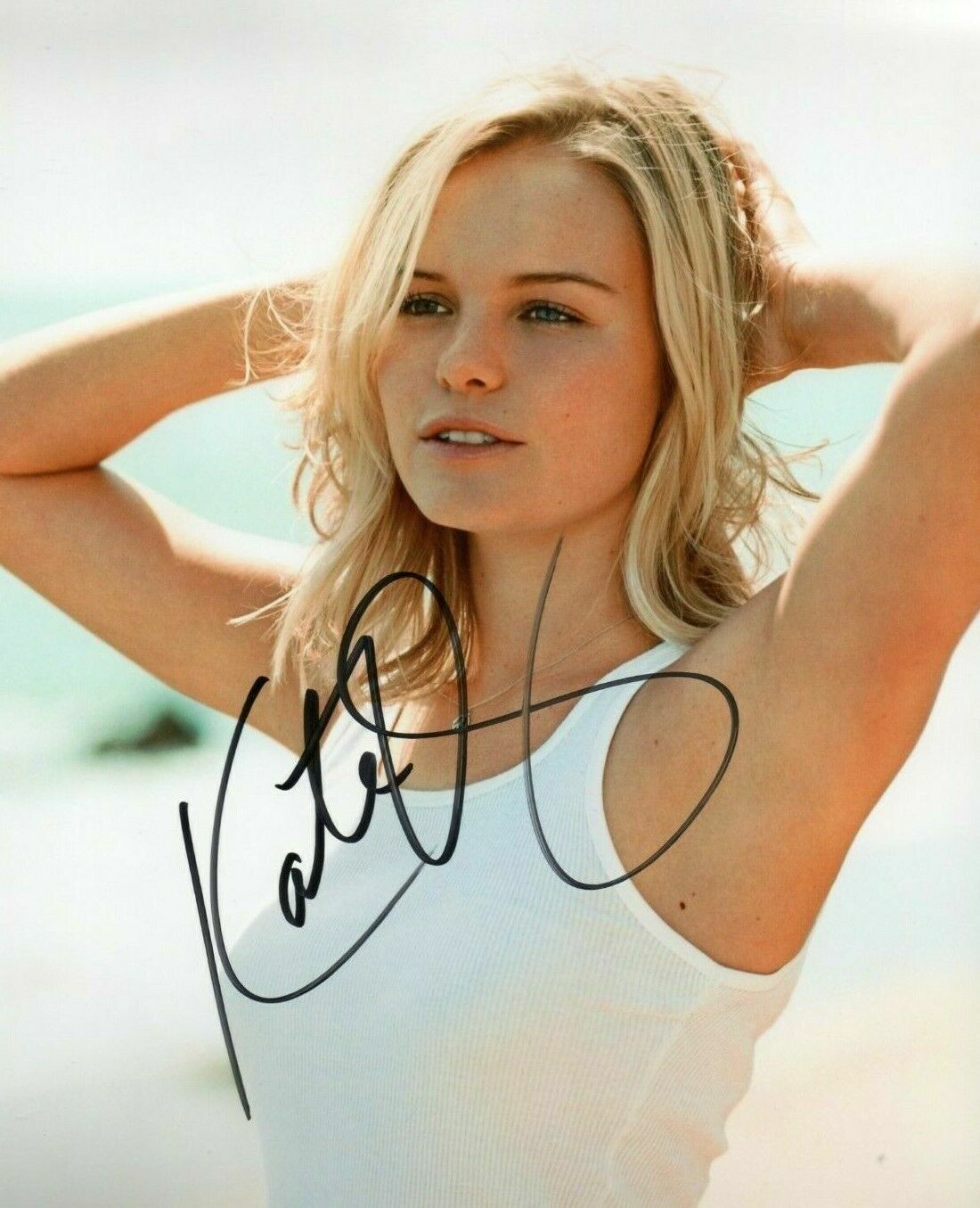 KATE MOSS Model - ACTRESS * Autographed signed 8 x 10 Photo Poster painting