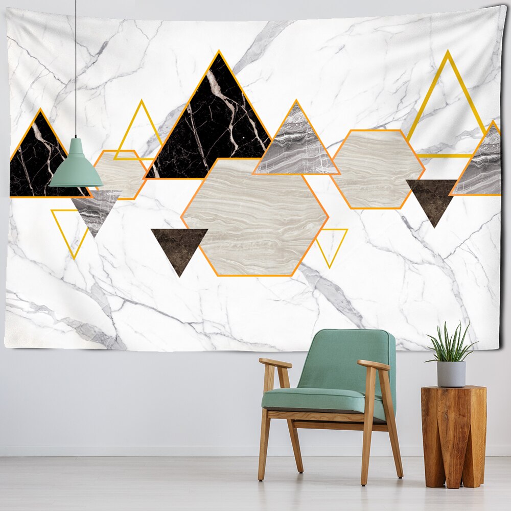 

Wall Tapestry - 3D Imitation Tile Marble-150*130cm, 501 Original