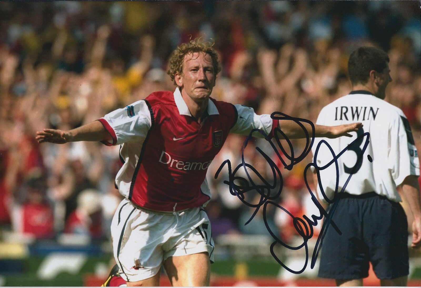 Ray PARLOUR SIGNED Autograph 12x8 Photo Poster painting AFTAL ARSENAL Romford Pele Genuine