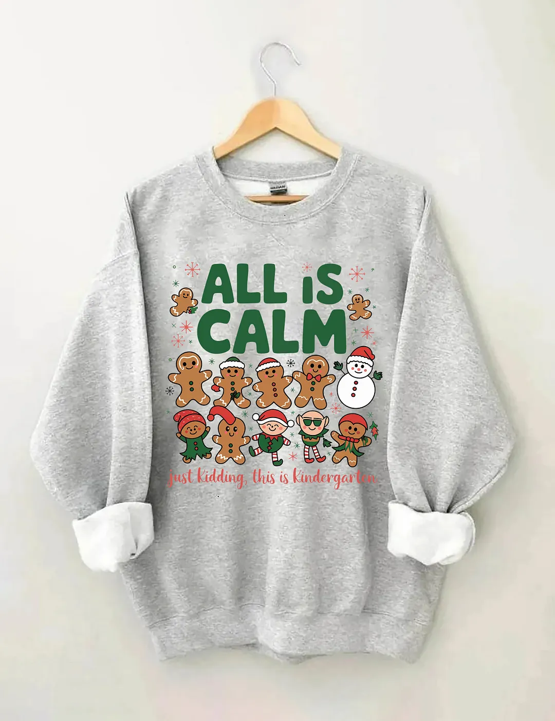 Kindergarten Teacher Christmas Sweatshirt