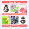2D flacher Schneemann Druck DIY Desktop Diamond Art Kits für Home Office Desktop Dekor
