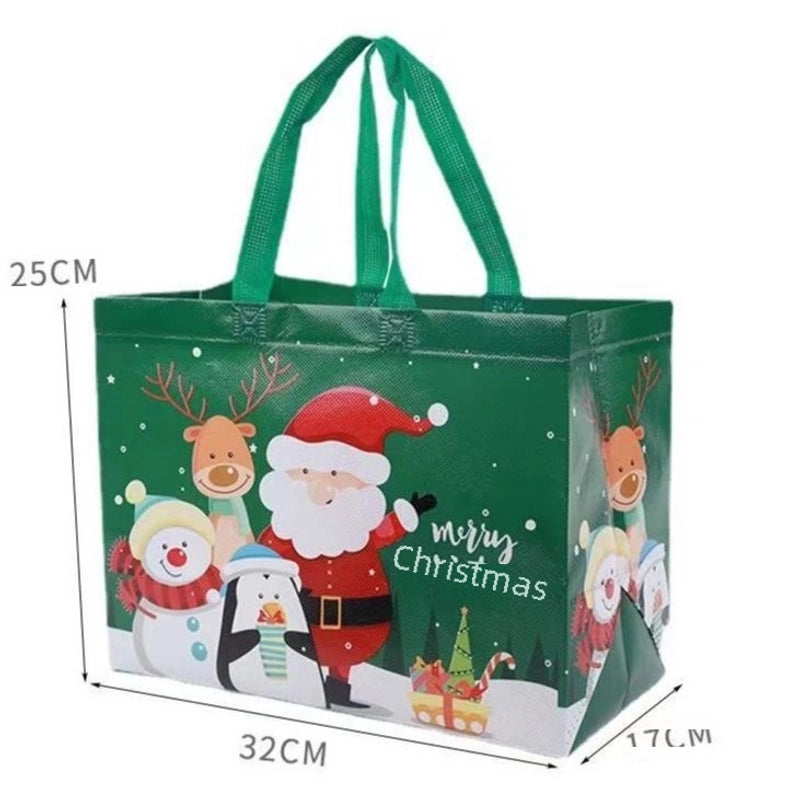 Christmas Non-woven Bag Handbag Cartoon Christmas Gift Bag Environmental Protection Bag Folding Storage Bag