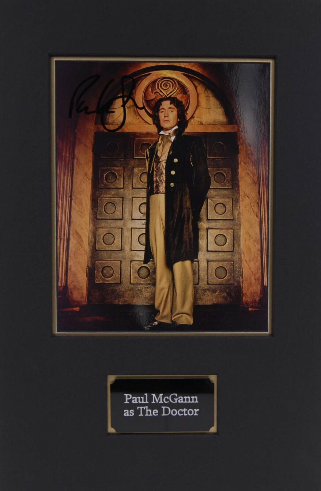 Paul McGANN Signed & Mounted 10x8 Photo Poster painting AFTAL COA The Doctor Dr Who