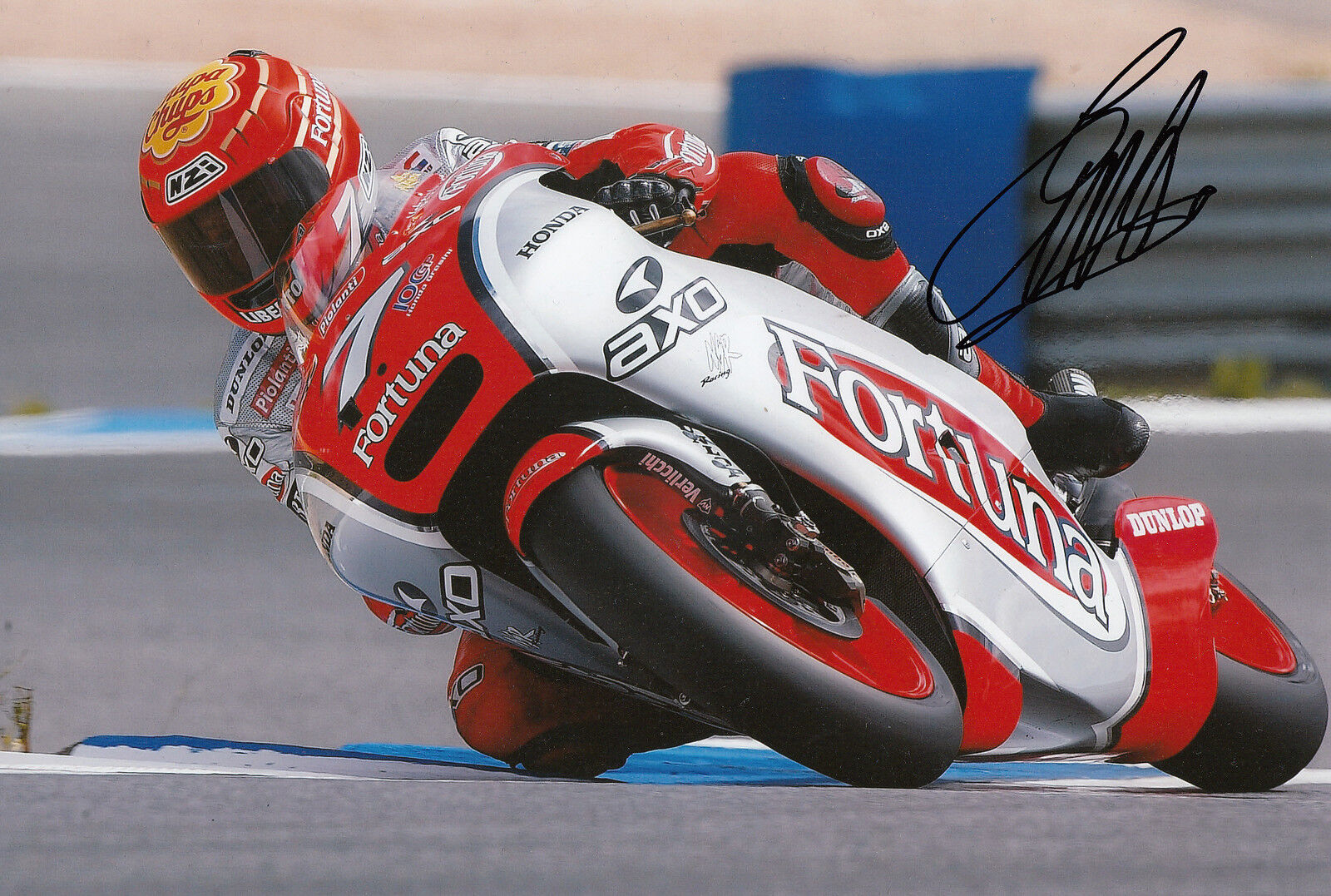 Emilio Alzamora Hand Signed Fortuna Honda 12x8 Photo Poster painting 2002 250cc 5.