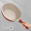 Ceramic non-stick frying pan less oil smoke cooking pan household induction cooker gas stove universal steaming and cooking pan