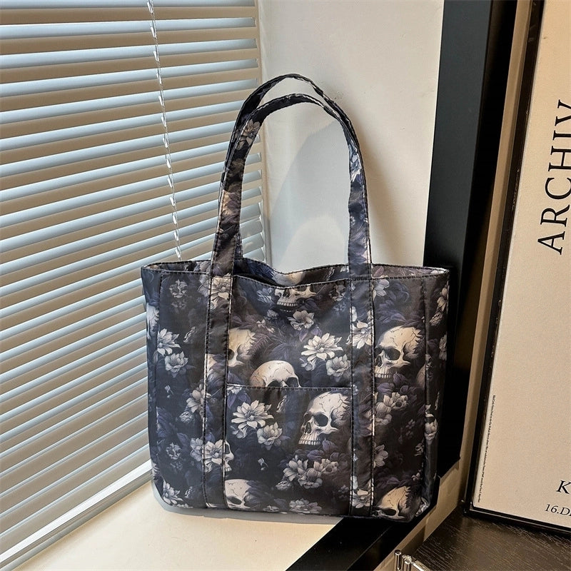 Halloween Unisex Medium Polyester Color Block Vintage Style Bucket Zipper Handbag