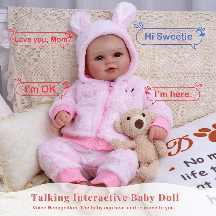 Babeside Quiet Reborn Baby Becky 20'' Infant Girl Healing the Heart with Heartbeat Coos and Breath