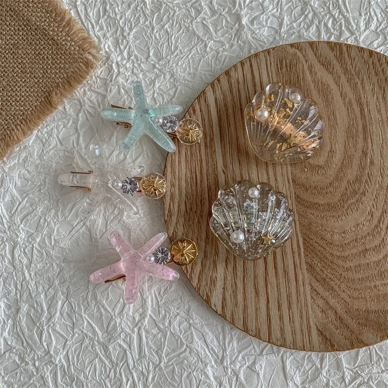 Beach Starfish Plastic Hair Clip