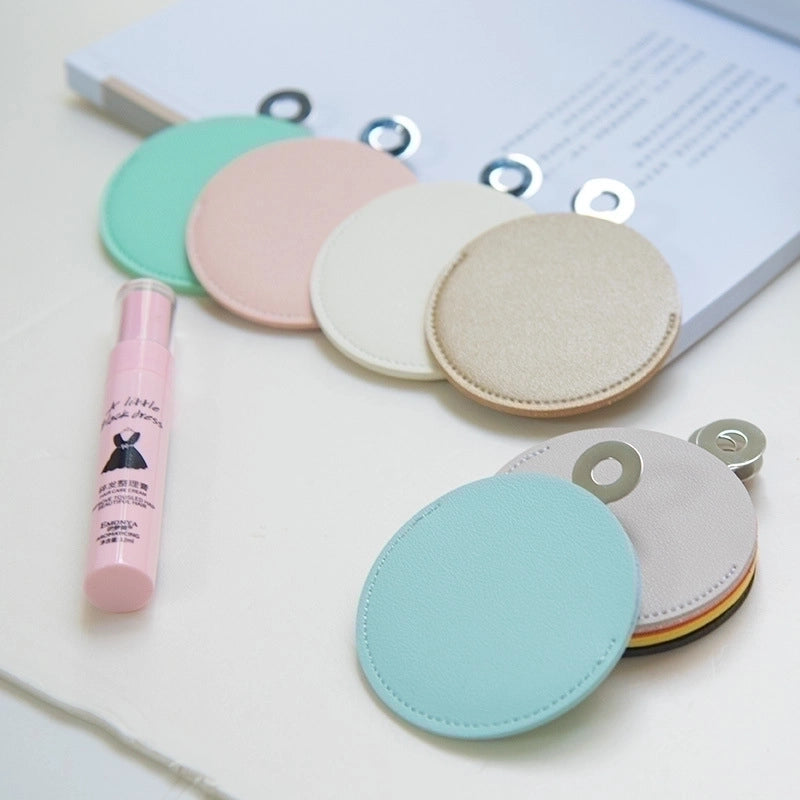 Minimalist Solid Color Pu Leather Mirror 1 Piece