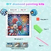 Diamond Painting-DIY Crystal Rhinestone Flag Fireworks