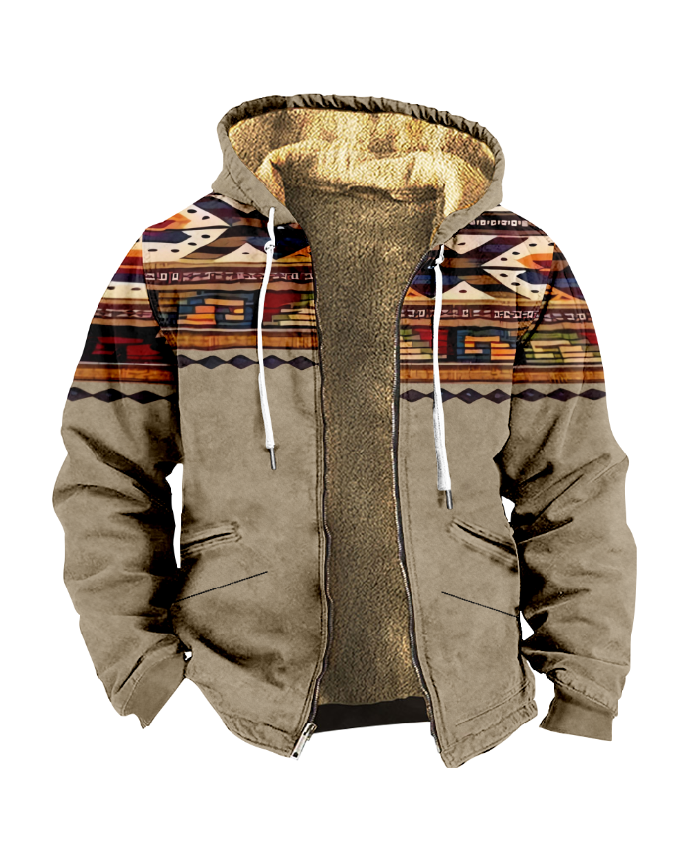 Suitmens Yellowstone style Fleece Hooded Jacket 0053