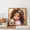 Diamond Painting -DIY Full Round Drill Toy Bear And Girl