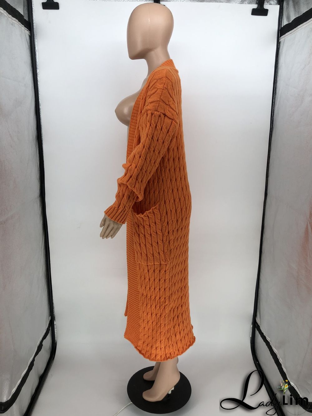 Women Winter Long Sleeve Plush Long Sweater Jacket