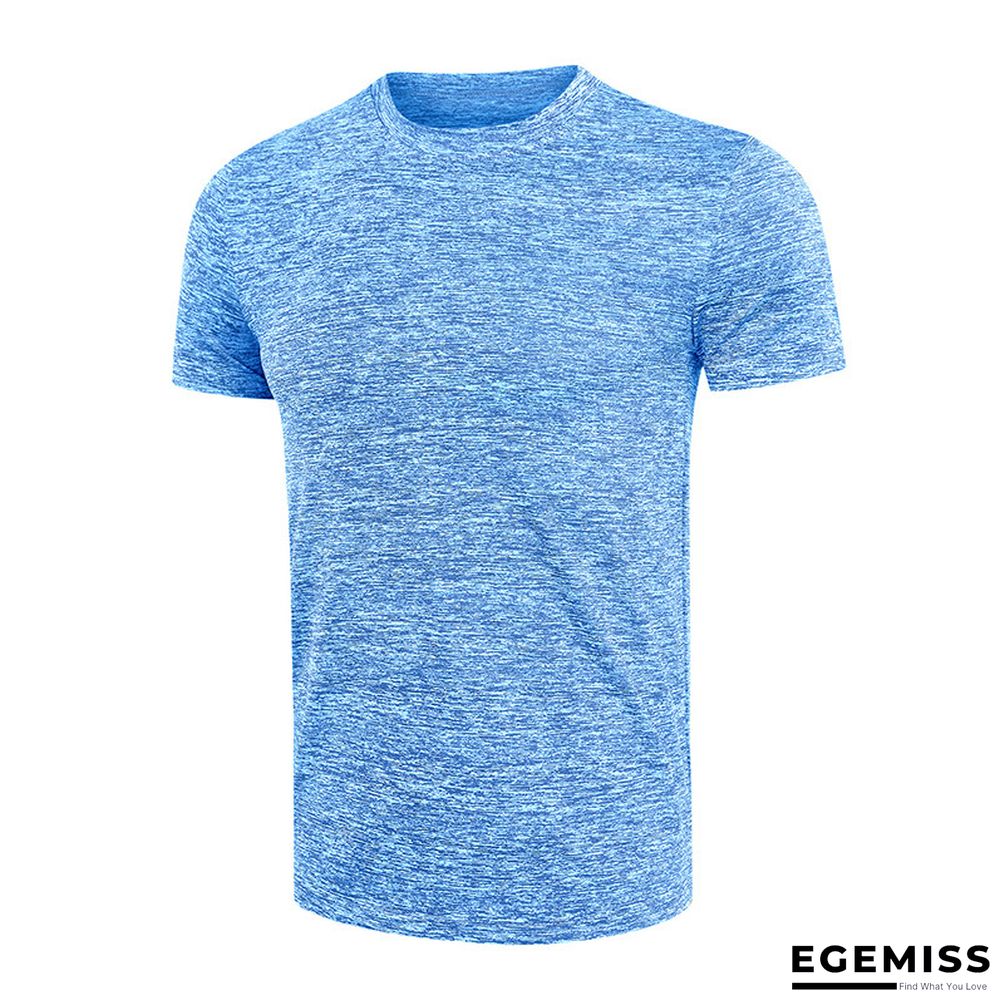 Summer Short-sleeved Men's T-shirt Sport Quick Dry Shirt with Round Neck | EGEMISS