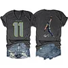 Jaxon Smith Njigba Seattle Seahawks V-Neck Tee